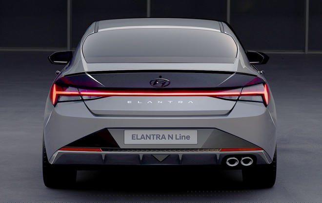 Thiết kế N Line giúp ngoại hình Hyundai Elantra ấn tượng hơn