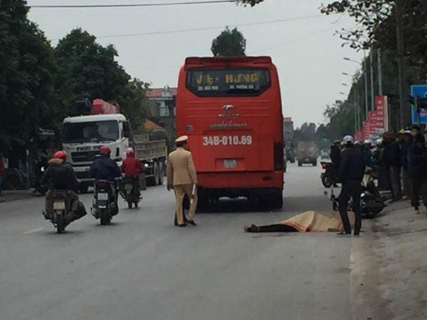 Hiện trường vụ tai nạn. Ảnh: Đặng Đức Văn.