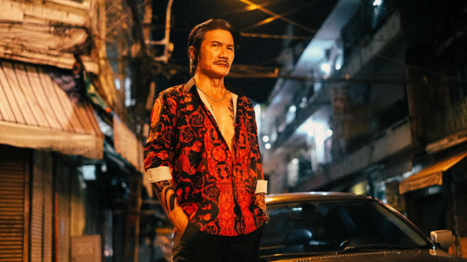 Tạo hình của NSƯT Công Ninh trong phim Hùng Long Phong Bá.