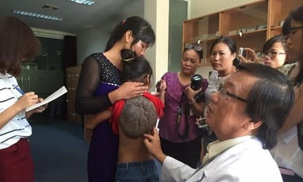 “Cô bé mai rùa” Việt Nam. Ảnh: Quốc Ngọc