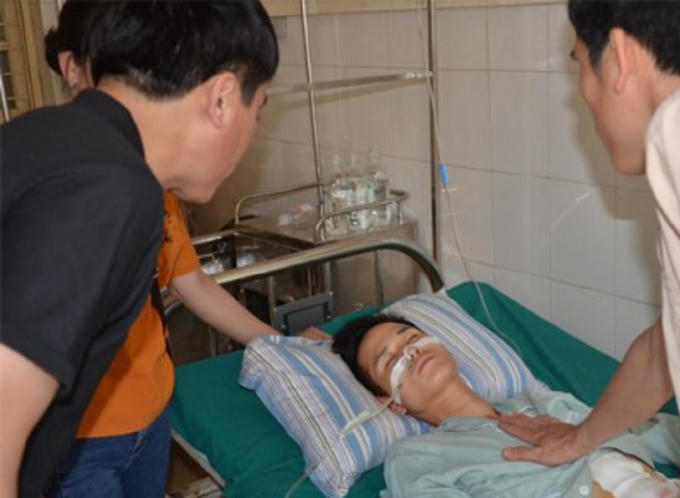 Đối tượng Luân đang được cấp cứu tại bệnh viện và đang bình phục.