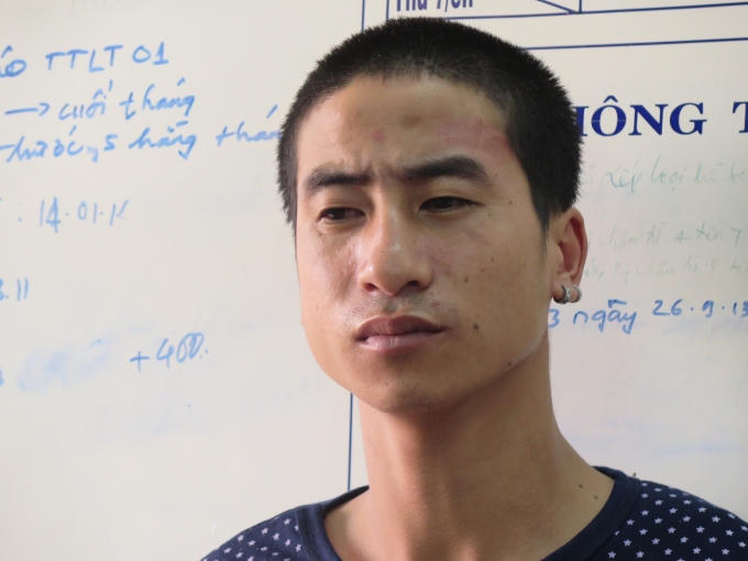 Đối tượng Triệu Văn Phong. (Ảnh Văn Hoàng).