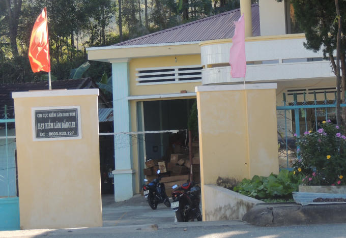 Hạt kiểm lâm Đắk Glei (Kon Tum) đã thu giữ nhiều lâm sản trái phép.