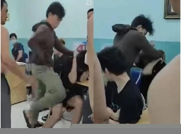 Nam bảo vệ dân phố đánh dã man 2 thiếu niên trong phòng giám thị của trường học