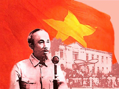 Chủ tịch Hồ Ch&iacute; Minh đọc Tuy&ecirc;n ng&ocirc;n độc lập ng&agrave;y 2/9/1945.