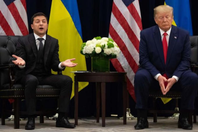Ông Zelensky và ông Trump.