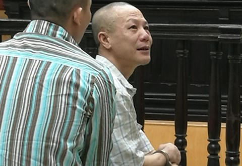 Kỳ trong phiên tòa phúc thẩm.