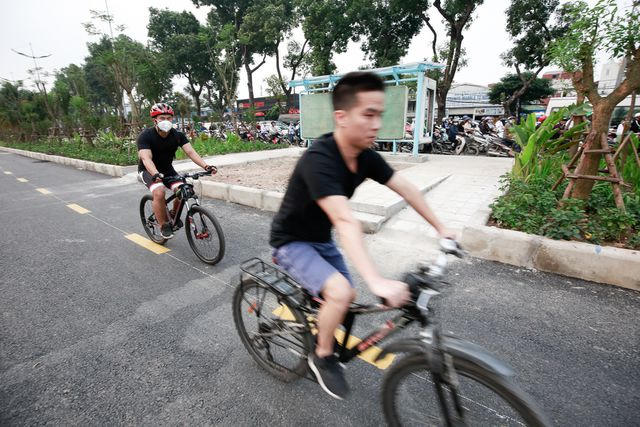 Phương tiện xe đạp được phép di chuyển vào con đường sắp đưa vào sử dụng trong thời gian tới.