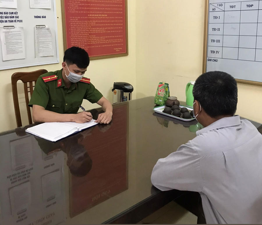 Đội Cảnh sát PCCC&CNCH - CATP Móng Cái tiếp nhận phản ánh từ quần chúng nhân dân