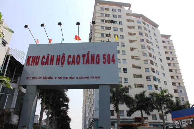 Chung cư cao tầng nơi xảy ra sự cố
