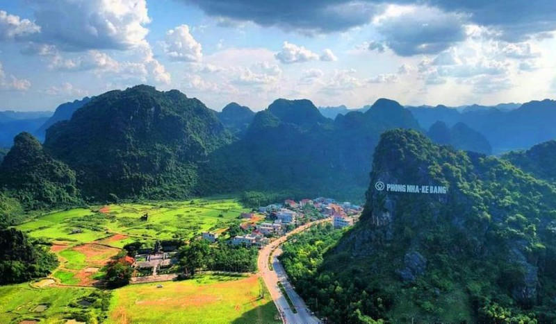 Một góc khu vực Phong Nha – Kẻ Bàng - trái tim du lịch Quảng Bình.
