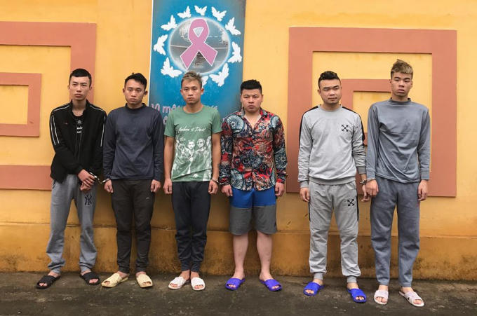 Các đối tượng bị bắt giữ.