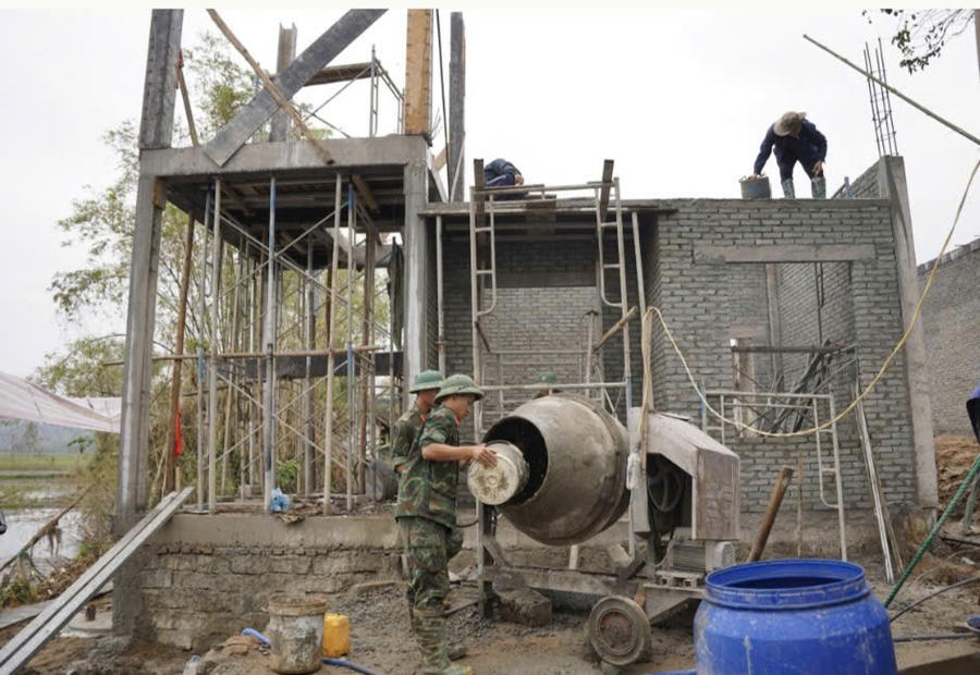 Nhiều căn nhà mới dần được hình thành nơi 