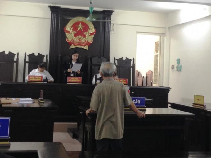 Bị cáo tại phiên xét xử.