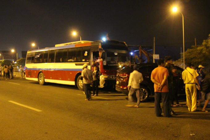 Hiện trường vụ tai nạn.