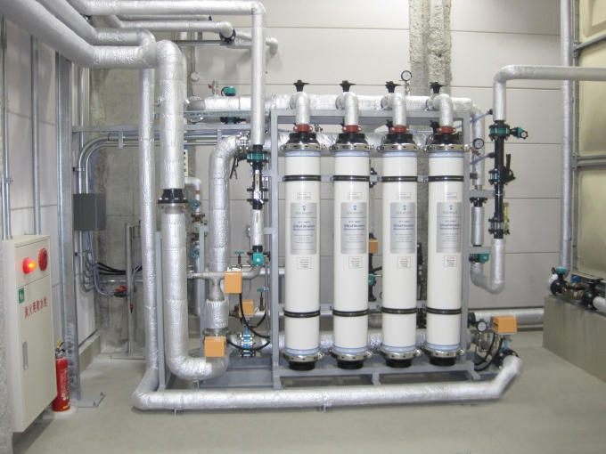 Hệ thống siêu màng lọc UF do Nhật Bản sản xuất.