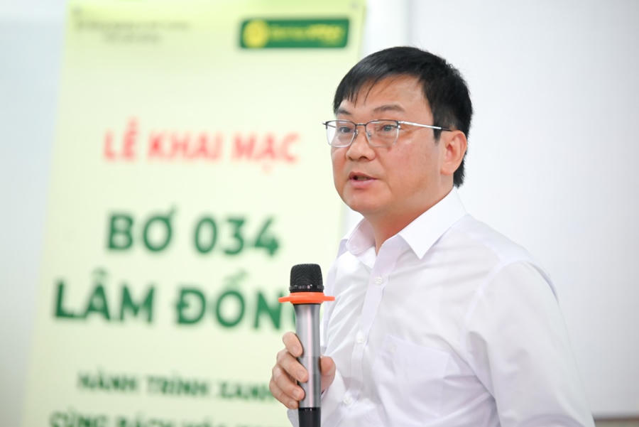 Ông Nguyễn Hoàng Phúc, Phó Giám đốc Sở NN & Môi trường tỉnh Lâm Đồng chia sẻ về định hướng phân phối sản phẩm bơ 034.