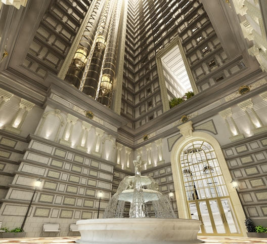 Hệ thống nhạc nước rộn ràng đón khách.