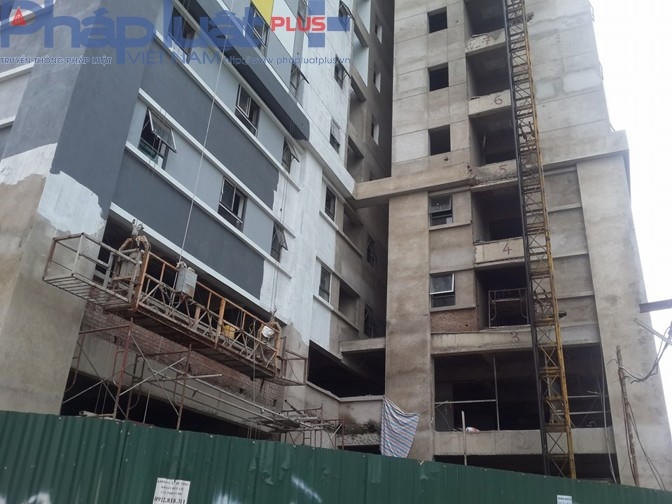 Cận cảnh các hạng mục đang thi công.