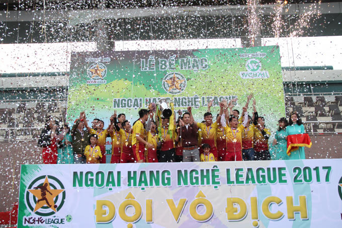 CLB Nghệ + đã giành được ngôi vị vô địch danh giá.