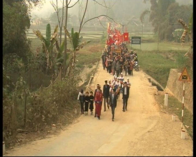 Ảnh: Toàn cảnh dước lễ từ Trung tâm chợ đến kệ tồng.