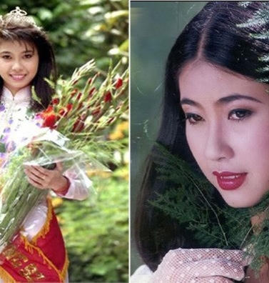 Hình ảnh Hà Kiều Anh hồi mới đăng quang Hoa Hậu. Ảnh: internet.