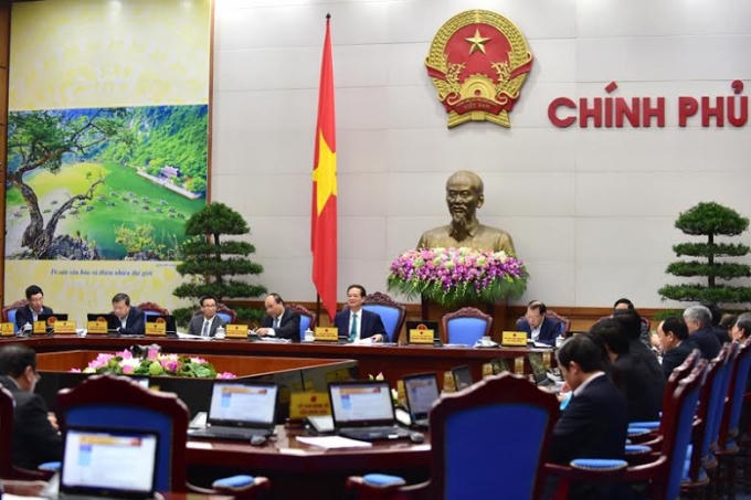 Toàn cảnh phiên họp Chính phủ.