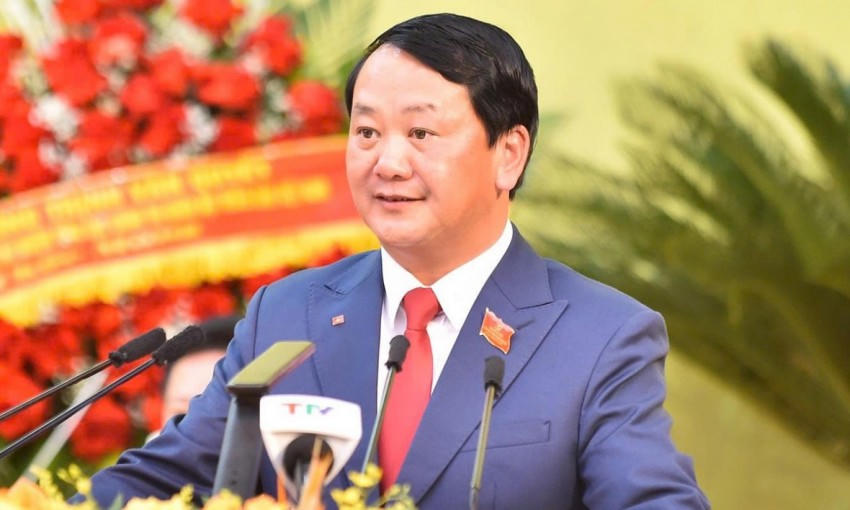 Bí thư Tỉnh ủy Tuyên Quang Hầu A Lềnh. (Ảnh: Trung tâm báo chí Đại hội)