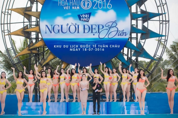 36 thí sinh Hoa Hậu Việt Nam tham dự phần thi "Người đẹp biển".