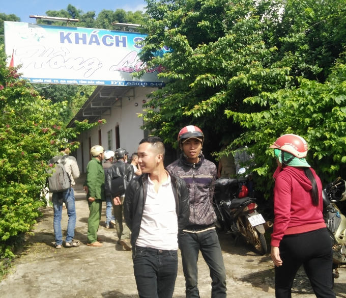 Nhà nghỉ nơi phát hiện thi thể ông Lợi.