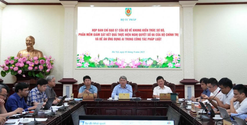 Bộ trưởng Nguyễn Hải Ninh chủ trì cuộc họp.