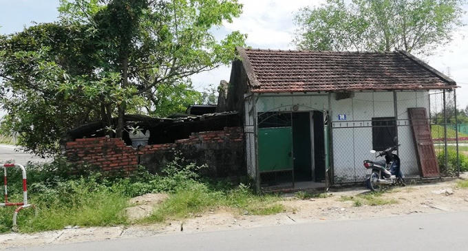 Khu đất và nhà ở của gia đình chị Nguyễn Thị Huyền.