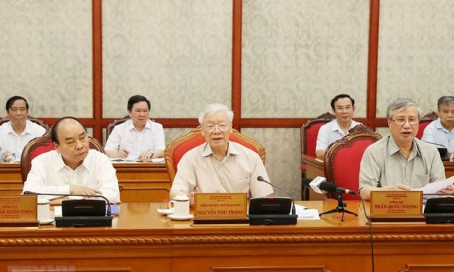 Tổng Bí thư, Chủ tịch nước Nguyễn Phú Trọng chủ trì họp Bộ Chính trị