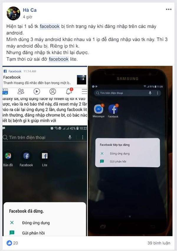 Nhiều người kêu gọi nhau chuyển qua Facebook Lite - phiên bản rút gọn để sử dụng đỡ
