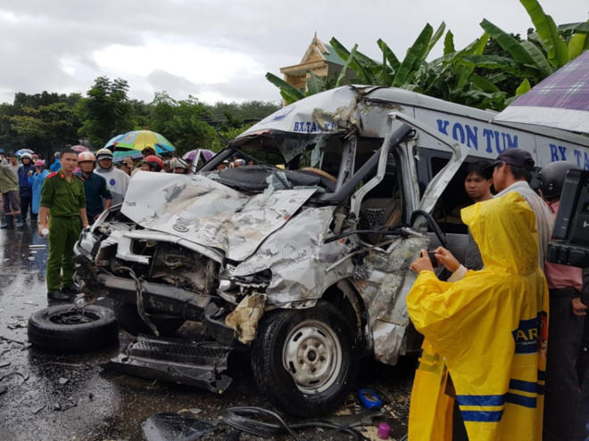 Hiện trường vụ tai nạn. Ảnh: Vũ Di.