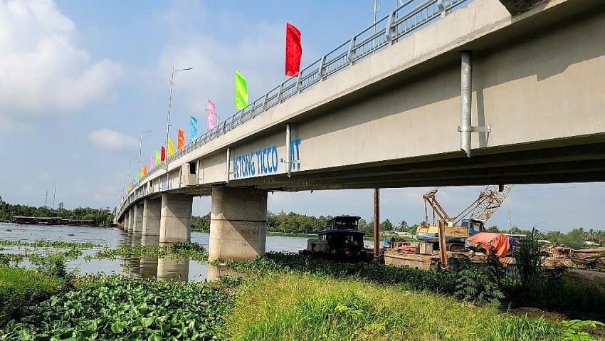 Công trình cầu Tân Phong với tổng mức đầu tư hơn 239 tỷ đồng