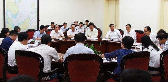 Cuộc họp về Cổ phần hóa Hãng Phim truyên Việt Nam tổ chức chiều ngày 21/9/2017 tại Văn phòng Chính phủ do Phó Thủ tướng Vũ Đức Đam chủ trì buổi làm việc.