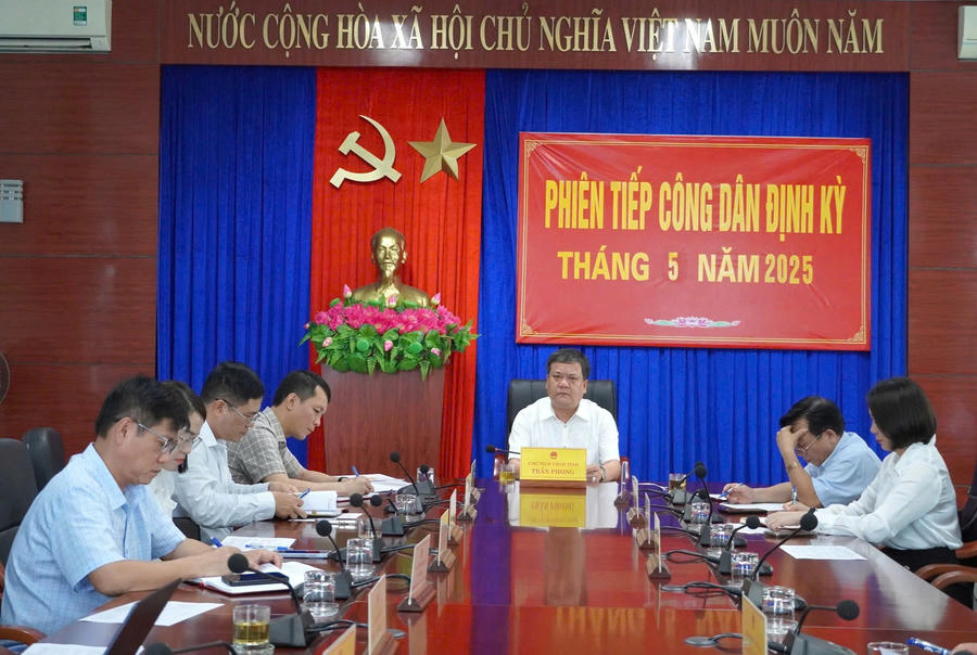 Phiên tiếp công dân định kỳ của Chủ tịch UBND tỉnh Quảng Bình và các sở, ban, ngành, tháng 5 năm 2025.