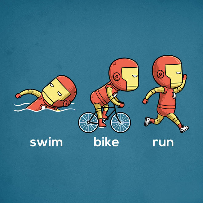 Với siêu anh hùng Iron man chắc chắn 3 môn phối hợp này không làm khó được anh.