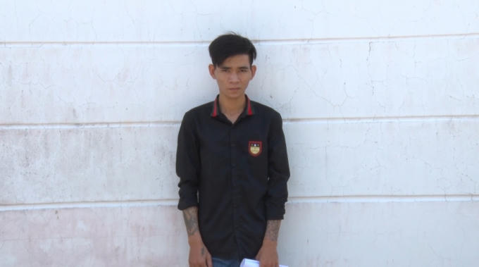 Võ Duy Thơ tại cơ quan công an