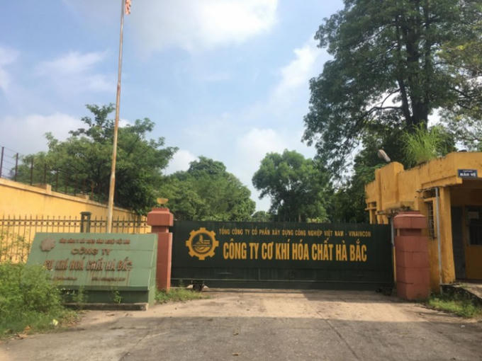 Trụ sở Công ty cơ khí hóa chất Hà Bắc, địa chỉ tại phường Thọ Xương, TP. Bắc Giang.