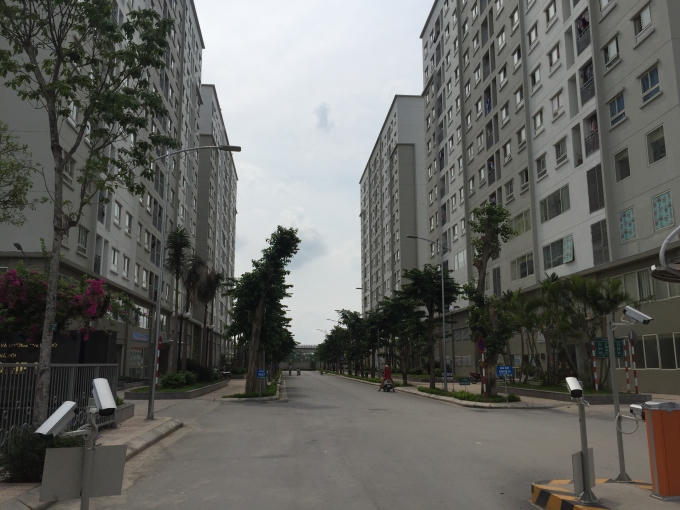Kios thương mại 2 tầng tại Ecohome được khai thác kinh doanh hiệu quả.