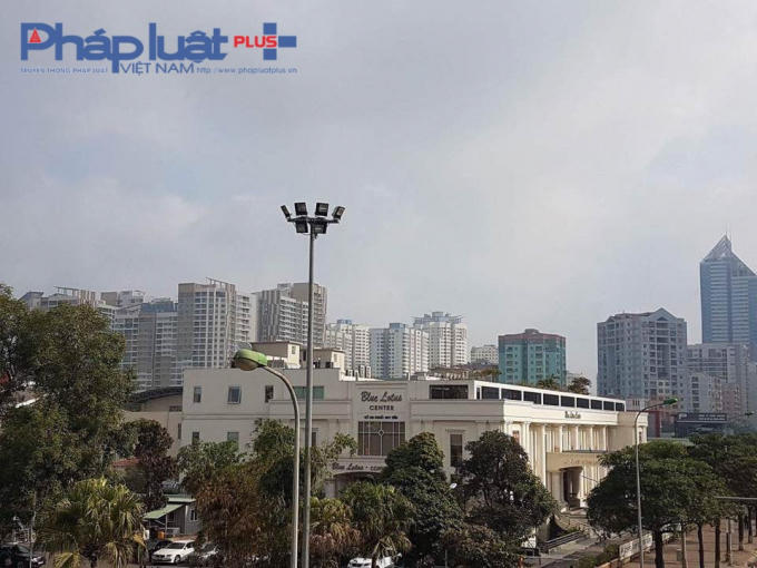 Trung tâm tổ chức sự kiện tiệc cưới nhìn từ trên cao.