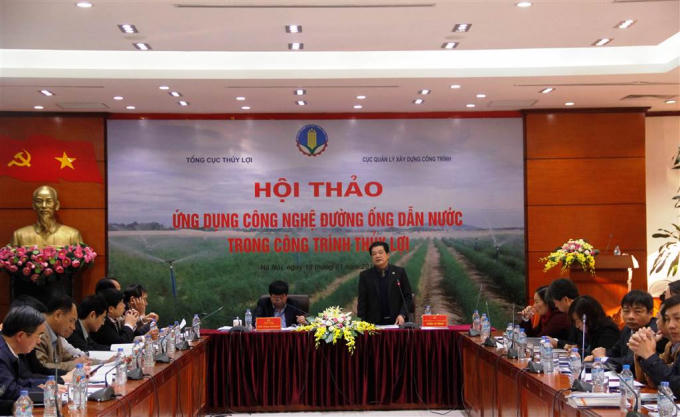Ứng dụng c&ocirc;ng nghệ đường ống dẫn nước trong c&ocirc;ng tr&igrave;nh thủy lợi phục vụ t&aacute;i cơ cấu ng&agrave;nh n&ocirc;ng nghiệp