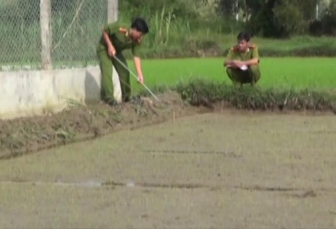 Cơ quan công an khám nghiệm hiện trường