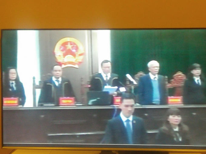 HĐXX tuyên án đối với ông Đinh La Thăng và 21 đồng phạm.