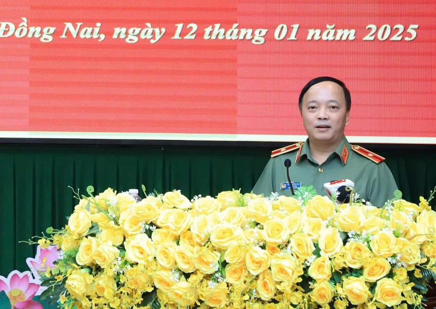 Thiếu tướng Đặng Hồng Đức, Thứ trưởng Bộ Công an ghi nhận, đánh giá cao tính chủ động, đổi mới, đột phá của Công an Đồng Nai.