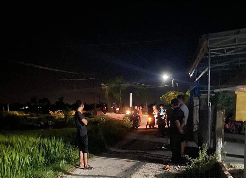 Hiện trường vụ án mạng.