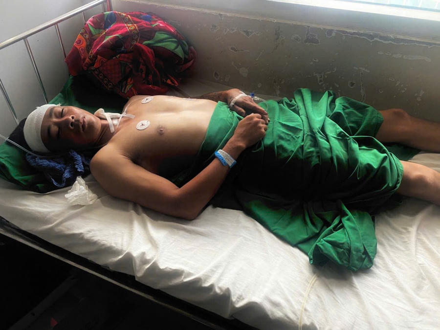 Hiện tại, anh Q. đang được cấp cứu tại Bệnh viên Đa khoa Vùng Tây Nguyên