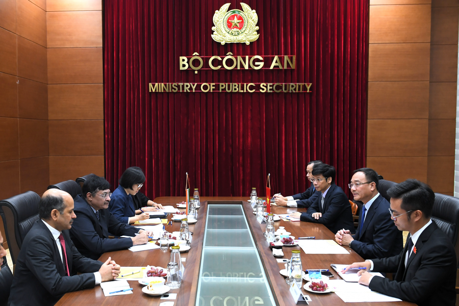 Toàn cảnh buổi tiếp.